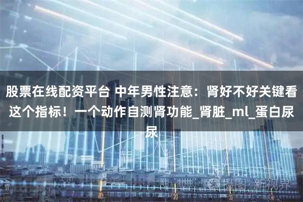 股票在线配资平台 中年男性注意：肾好不好关键看这个指标！一个动作自测肾功能_肾脏_ml_蛋白尿